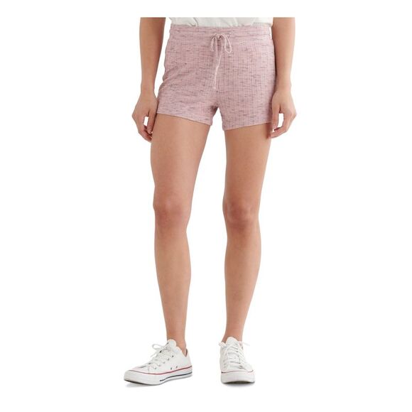 LUCKY BRAND Womens Pink Ribbed Heather Shorts Shorts  Size XS - Picture 1 of 4
